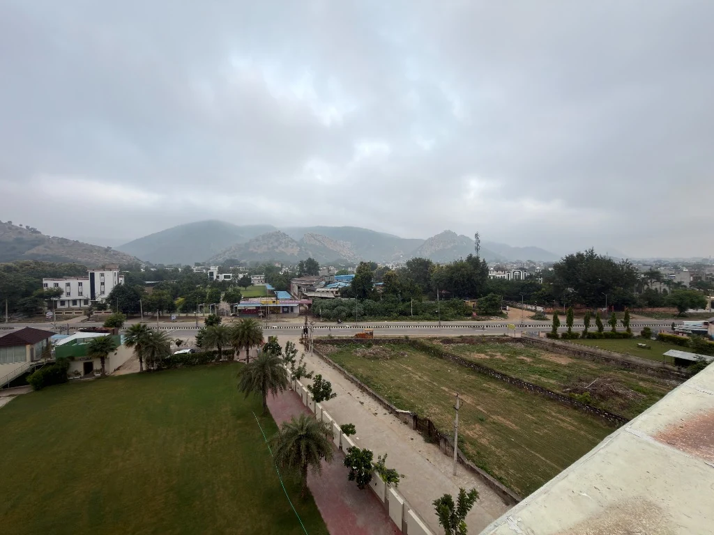 Mist-Covered Aravalli Mountain Landscape & Sariska Setting - Golden Bagh Alwar