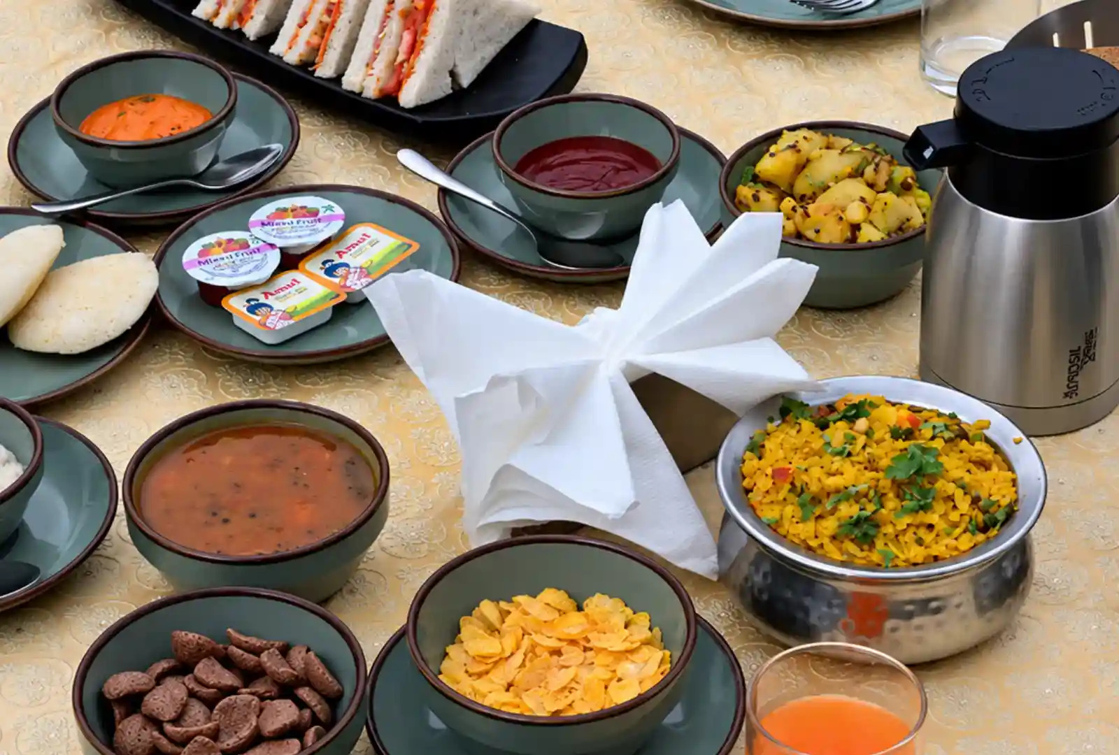 Gourmet Buffet Dining Spread